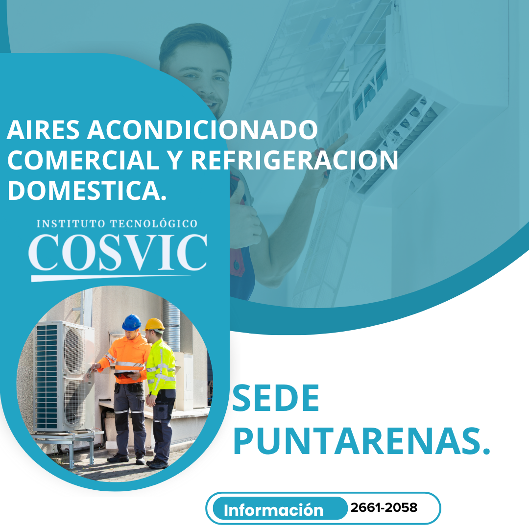 TÉCNICO EN AIRES ACONDICIONADO COMERCIAL Y REFRIGERACION DOMESTICA , AIA 12/05/24 DOMINGO 2:00pm a 5:00pm